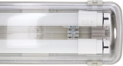 Херметичка арматиура Volteno VO2812, 2x9W LED, 60cm 1584lm 4000K, сива IP65