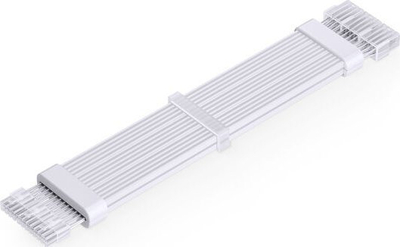 Kabllo drite ARGB për GPU Jonsbo, 3x 8 pin, 30 cm, e bardhë