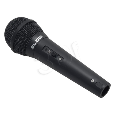 Mikrofon dinamik me kabllo Blow PRM205, 3m, Jack 6.3mm, i zi