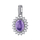 Pendant për varëse Brosway Fancy Magic Purple FMP127, i argjendtë/ vjollcë