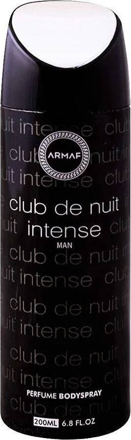 Spraj trupi Armaf Club De Nuit Intense Man, 200ml, për burra, i zi