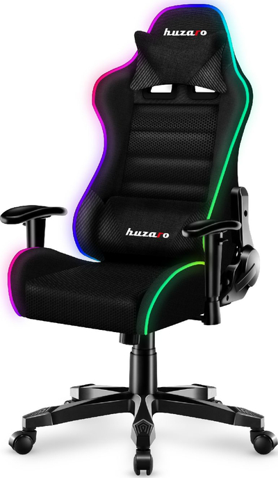 Karrige gaming për kalamaj Huzaro Ranger 6.0 RGB Mesh, ergonomike, me drita RGB, shumëngjyrëshe