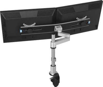 Pllakë adapteri për monitor Vogel's PFA 9102, 2 ekrane LCD, VESA 75/100, alumin ngjyrë argjendi