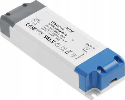 Напојување ЛЕД ГТВ ЛД-ЗАСПРО54W-30, 54W 12V ДЦ, 4.5A, бело