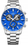 Orë dore për meshkuj Giewont GW4580 B3, kronograf quartz, xham safir, argjend e kaltër
