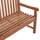 Stol kopshti HomeMarkt Elena HM18125, dru teak, 150x61x95 cm, ngjyrë natyrale