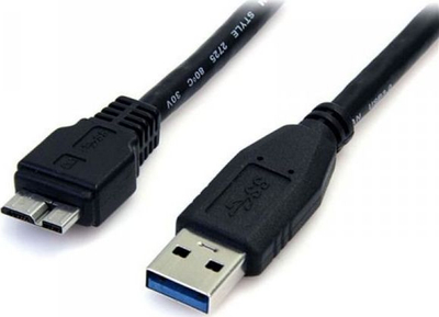 Kabllo USB StarTech.com, USB 3.0 A në Micro‑B, 0.5 m, e zezë