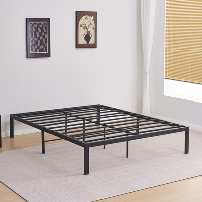 Bazë dysheku dopio RANTO HM696.01, metal, 200x160 cm, e zezë