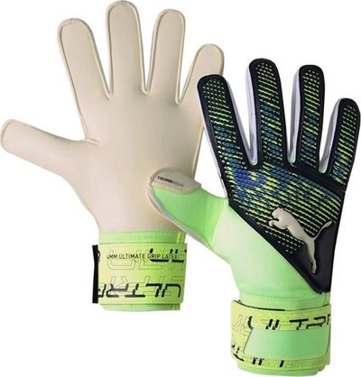 Doreza portieri Puma Ultra Grip 2 RC 41814 02, latex 4mm, me shirit mbyllës, portokalli me të zezë