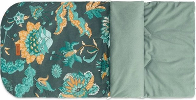 Qese gjumi për karrocë Sensillo Paradise Emerald, velvet i hollë, për karroca trolley, jeshile me figura