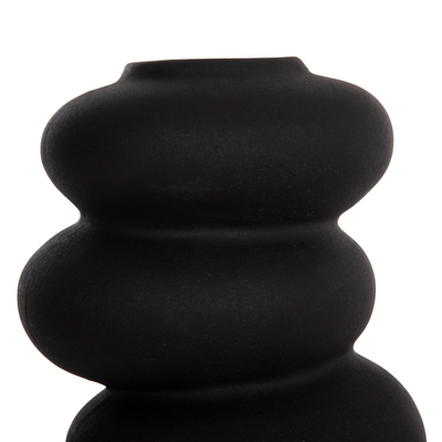 Dekor tavoline qeramike Rook Φ14x19Hcm (HM4628.02), zezë