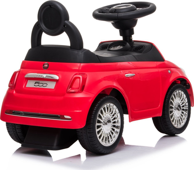 Makinë lodër shtytëse Fiat 500 plastike për kalamaj, e kuqe