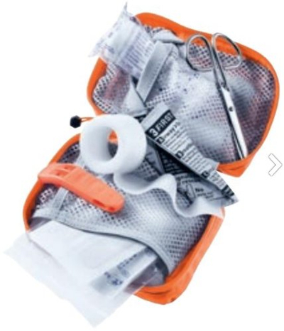 Çantë ndihme e parë Deuter First Aid Kit Active, set mjekësor udhëtimi, e kuqe Koi