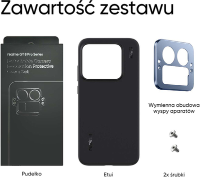 Set mbrojtës REALME Pro Series Urban për realme GT 8 Pro, blu me të zezë