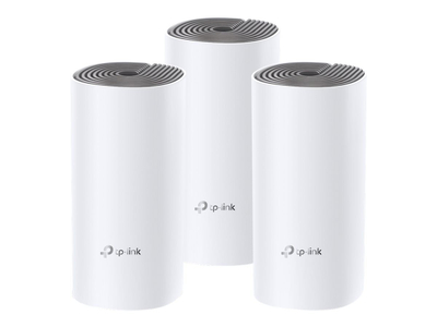 TP-LINK Deco E4 Mesh WiFi 3-Pack - E bardhë