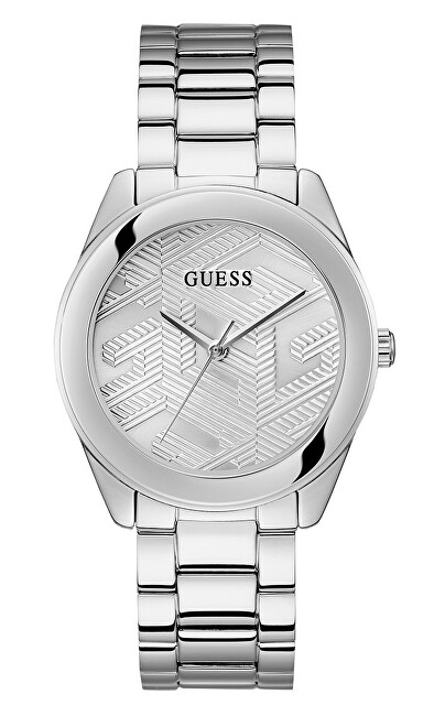 Orë dore për femra Guess Cubed GW0606L1, e argjendtë