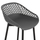 Stol bari Avaya 46x48x99Hcm (HM8686.20), gri/ zezë