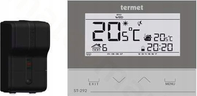 Termostat wireless Tech ST-292 V2, program javor, ekran me prekje, i bardhë