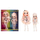 Kukulla moda Rainbow High Bella, set 2 copë, flokë rozë, fustan rozë