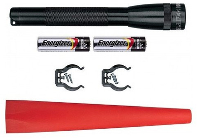 Elektrik dore Maglite Mini-LED 2AA, 127 lm, i zi