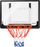 Tabela basketbolli Meteor Detroit, për mur, polietileni i fortë, e bardhë