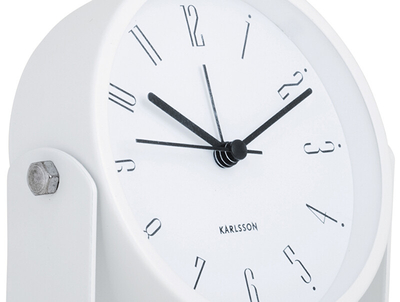 Orë me alarm Karlsson KA5989WH, e bardhë