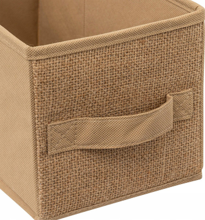 Kuti për rregullim Five Jute Canvas, 15 x 31 x 15 cm, bezhë