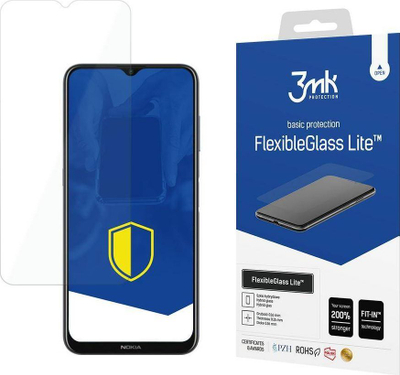 Mbrotës ekrani 3MK FlexibleGlass Lite për Nokia G20, xham hibrid, i tejdukshëm
