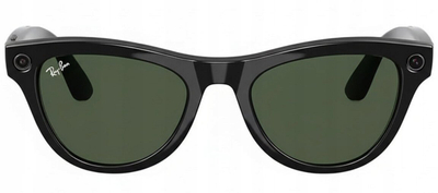 Syze inteligjente Ray Ban Meta Skyler, lente të gjelbra, kamera dhe audio, të zeza