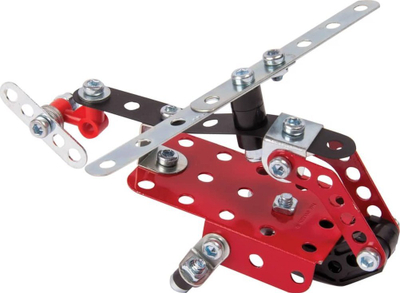 Lodër ndërtimi Meccano Multimodels Rescue Squad, set me 3 modele, metal, e kuqe