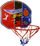 Set basketbolli për mur Smily Play, mini tabelë me unazë 21 cm, top me gjilpërë, shumëngjyrësh