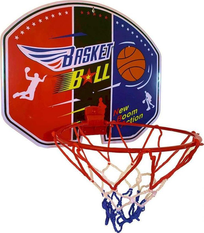 Set basketbolli për mur Smily Play, mini tabelë me unazë 21 cm, top me gjilpërë, shumëngjyrësh