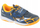 Патики за футсал за деца Joma Super Copa 2503, гумен ѓон за внатрешни терени, затворање со чичак трака, сина портокалова