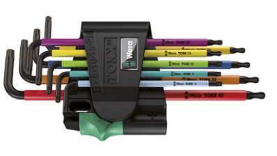 Set çelësa Torx Wera, T8-T40, 9 copë