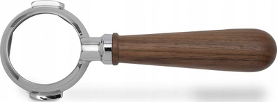 Portafilter pa fund Lelit PLA580W, 58mm, dorezë dru arre, inox
