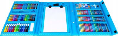 Set vizatimi Painting Set Board Pad, me valixhe dhe dërrasë A4, blu