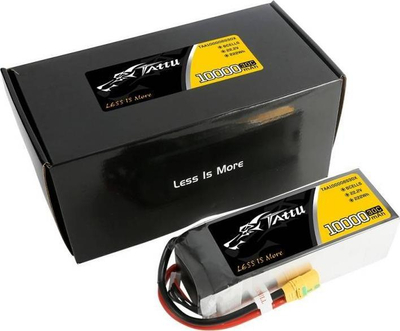 Литиум-полимер батерија Тату 6S1P, 10000mAh, 22.2V 30C, црна
