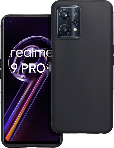 Maskë telefoni OEM për Realme 9 Pro, TPU fleksibël, mat, e zezë