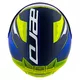 Helmeta Moto Cassida Aero Drome, blu/verdhë fluo/blu e çelët/e bardhë