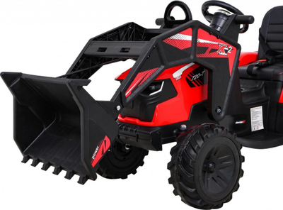 Traktor elektrik për fëmijë Buggy 720 T, 12V, me rimorkio, i kuq