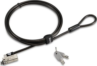 Bravë sigurie për laptop Kensington Slim NanoSaver 2.0, kabllo me çelës, argjendtë