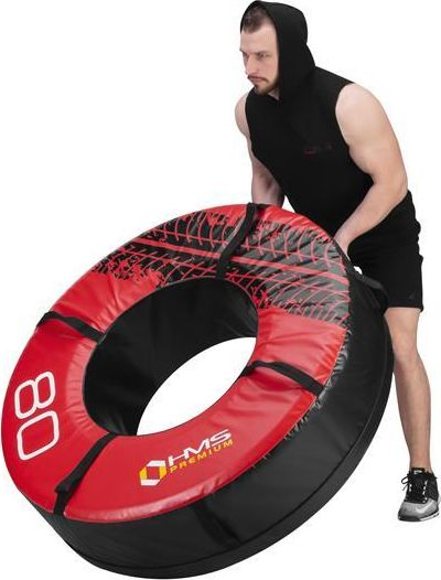 Gomë stërvitje HMS PYT03, 80kg, profesionale, e kuqe me të zezë
