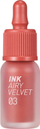 Gloss buzësh Peripera Ink Airy Velvet Tint 03 Cartoon Coral, 4g, koral