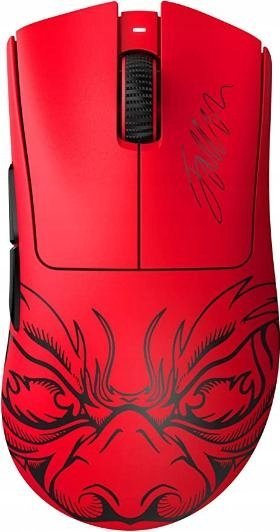 Maus gaming Razer DeathAdder V3 Pro Faker Edition, wireless, 63 g, i kuq