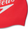 Kapelë noti Speedo Big Logo Placement, silikon, e kuqe me të bardhë