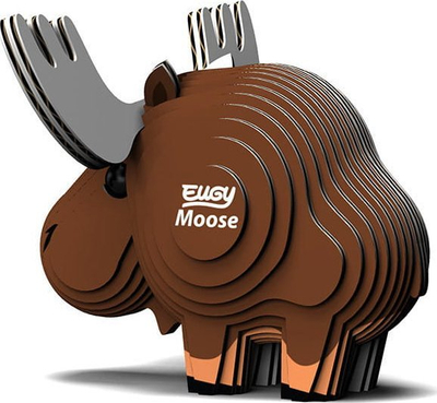 Puzzle 3D Eugy Moose, 24 copa, ekologjik, shumëngjyrësh