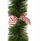 Garlandë dekorative me fjongo rozë, 2.7m, 20cm, jeshile