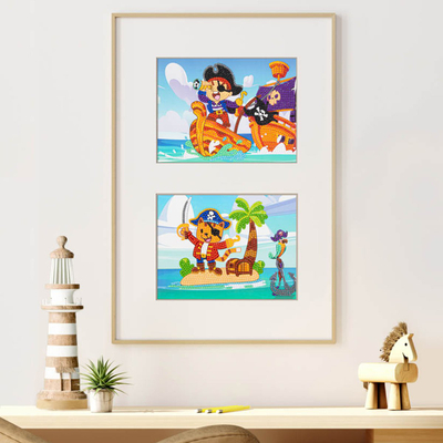 Set artizanati Diamond Dotz Diamond Painting Pirates, 2647 copëza, për fëmijë 6+