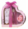 Set dhuratë banjo Accentra Essence of Beauty Rose & Cherry Flower, xhel dushi, locion trupi, rozë
