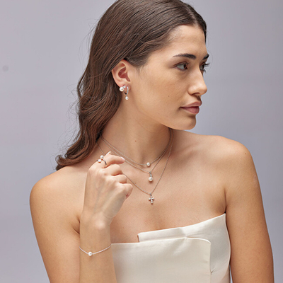 Pendant për varëse Brosway Fancy Infinite White FIW132, i argjendtë